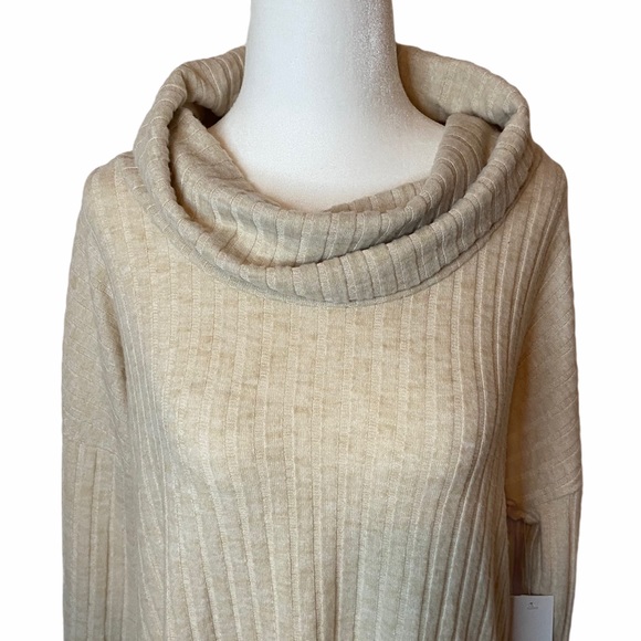BP Turtleneck Top Long Sleeve Ivory Size Large - Picture 5 of 9